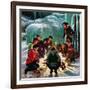 "Apres Ski Bonfire", February 23, 1952-John Clymer-Framed Giclee Print