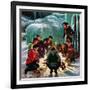 "Apres Ski Bonfire", February 23, 1952-John Clymer-Framed Giclee Print