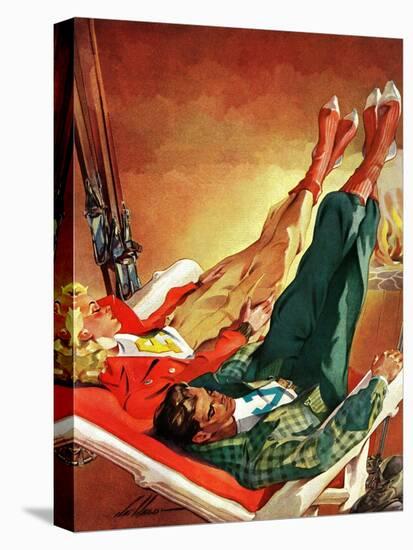 "Apres Ski," February 22, 1941-Ski Weld-Stretched Canvas