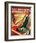 "Apres Ski," Saturday Evening Post Cover, February 22, 1941-Ski Weld-Framed Premium Giclee Print