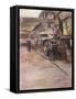 Apricot-Blossom Street-Mortimer Ludington Menpes-Framed Stretched Canvas