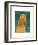 Apricot Poodle-John W^ Golden-Framed Art Print