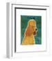 Apricot Poodle-John W^ Golden-Framed Art Print