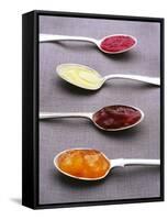 Apricot, Raspberry and Strawberry Jam and Lemon Curd-Maja Smend-Framed Stretched Canvas