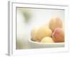 Apricots in a White Bowl Still Life-Steve Lupton-Framed Photographic Print