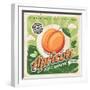 Apricots Vintage Poster Design-lukeruk-Framed Photographic Print