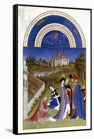 April, 1412-1416-Paul Limbourg-Framed Stretched Canvas