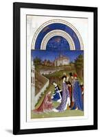 April, 1412-1416-Paul Limbourg-Framed Giclee Print