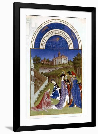 April, 1412-1416-Paul Limbourg-Framed Giclee Print