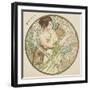 April, 1899 (Detail)-Alphonse Mucha-Framed Giclee Print