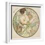 April, 1899 (Detail)-Alphonse Mucha-Framed Giclee Print