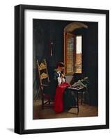 April 26 1859 in Florence, 1861-Odoardo Borrani-Framed Giclee Print