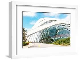 April 6, 2014 Singapore. Building in the Park Gardens by the Bay, Singapore.-Lucy Liu-Framed Photographic Print