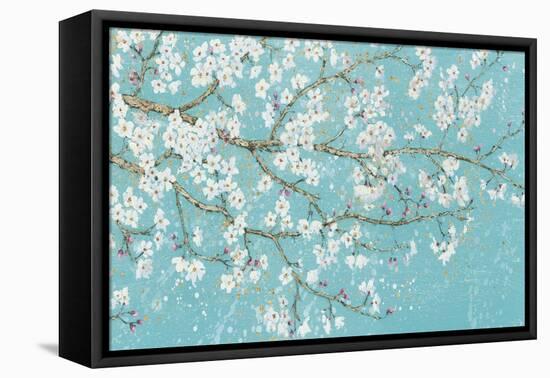 April Breeze I Teal-James Wiens-Framed Stretched Canvas