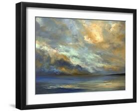 April Coastal Clouds-Sheila Finch-Framed Art Print