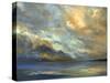 April Coastal Clouds-Sheila Finch-Stretched Canvas