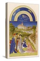 April Courtly Life in the Grounds of the Chateau De Dourdan-Pol De Limbourg-Stretched Canvas