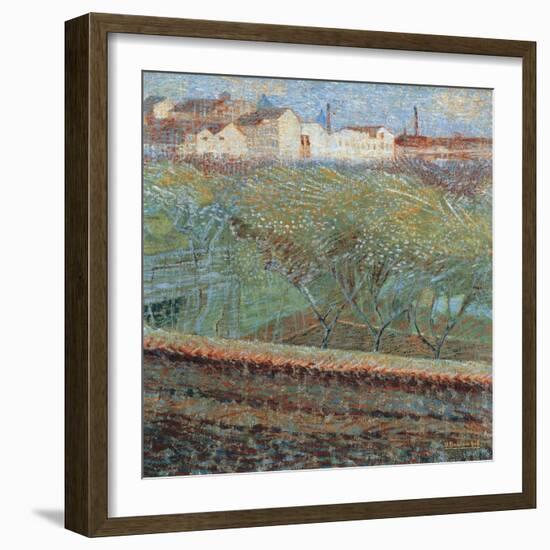 April Evening, 1908-Umberto Boccioni-Framed Giclee Print