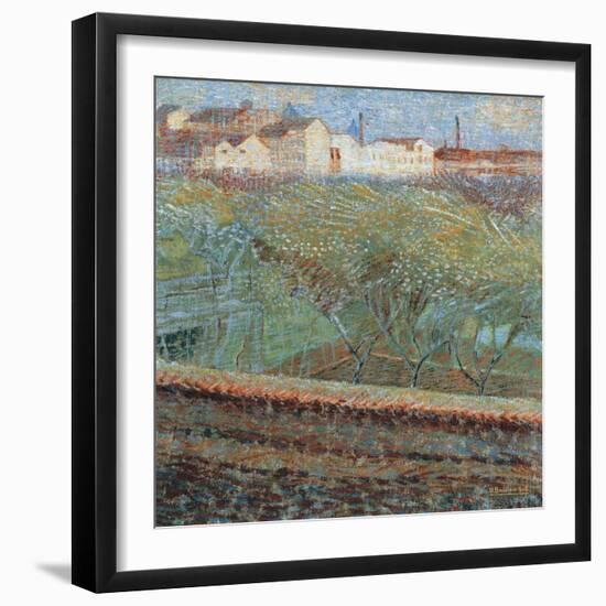 April Evening, 1908-Umberto Boccioni-Framed Giclee Print