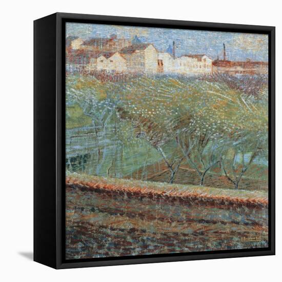 April Evening, 1908-Umberto Boccioni-Framed Stretched Canvas