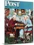 "April Fool, 1943" Saturday Evening Post Cover, April 3,1943-Norman Rockwell-Mounted Giclee Print