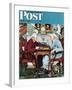 "April Fool, 1943" Saturday Evening Post Cover, April 3,1943-Norman Rockwell-Framed Giclee Print