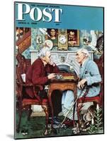 "April Fool, 1943" Saturday Evening Post Cover, April 3,1943-Norman Rockwell-Mounted Giclee Print