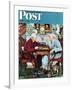 "April Fool, 1943" Saturday Evening Post Cover, April 3,1943-Norman Rockwell-Framed Giclee Print