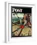 "April Fool, 1945" Saturday Evening Post Cover, March 31,1945-Norman Rockwell-Framed Giclee Print