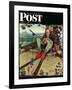 "April Fool, 1945" Saturday Evening Post Cover, March 31,1945-Norman Rockwell-Framed Giclee Print