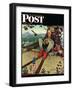 "April Fool, 1945" Saturday Evening Post Cover, March 31,1945-Norman Rockwell-Framed Giclee Print