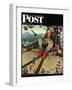 "April Fool, 1945" Saturday Evening Post Cover, March 31,1945-Norman Rockwell-Framed Giclee Print