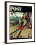 "April Fool, 1945" Saturday Evening Post Cover, March 31,1945-Norman Rockwell-Framed Giclee Print