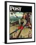 "April Fool, 1945" Saturday Evening Post Cover, March 31,1945-Norman Rockwell-Framed Giclee Print