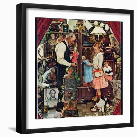 "April Fool, 1948", April 3,1948-Norman Rockwell-Framed Giclee Print