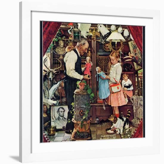 "April Fool, 1948", April 3,1948-Norman Rockwell-Framed Giclee Print