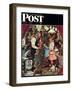 "April Fool, 1948" Saturday Evening Post Cover, April 3,1948-Norman Rockwell-Framed Giclee Print