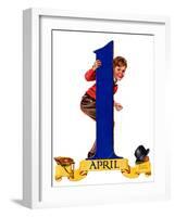 "April Fool's Day,"April 2, 1938-Russell Sambrook-Framed Giclee Print