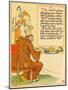 April Fools Jester Serves Personification Of Lent Pancakes-Walter Crane-Mounted Art Print