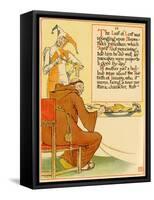 April Fools Jester Serves Personification Of Lent Pancakes-Walter Crane-Framed Stretched Canvas