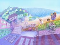 Seaside Market Landscape-April Hartmann-Giclee Print