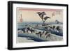 April Horse Fair, Chiryu, C. 1833-Utagawa Hiroshige-Framed Giclee Print