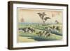 April Horse Fair, Chiryu, C. 1833-Utagawa Hiroshige-Framed Giclee Print