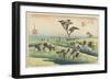 April Horse Fair, Chiryu, C. 1833-Utagawa Hiroshige-Framed Giclee Print