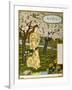 April, Illustration from the Fine Art Portofolio 'Le Mois', 1896-Eugene Grasset-Framed Giclee Print