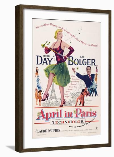 April in Paris, Doris Day, Ray Bolger, 1953-null-Framed Art Print