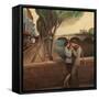 April in Paris-Gary Kelley-Framed Stretched Canvas