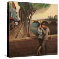 April in Paris-Gary Kelley-Stretched Canvas
