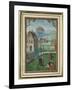 April Leaf from a Calendar Book of Hours-Simon Bening-Framed Giclee Print