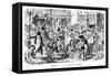 April - Low Sunday, 19th Century-George Cruikshank-Framed Stretched Canvas